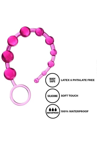 Chaîne anale waterproof Easy Beginner - Rose - 31,5 cm