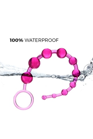 Chaîne anale waterproof Easy Beginner - Rose - 31,5 cm