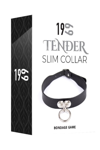 Collier Slim Tender - Noir et argenté