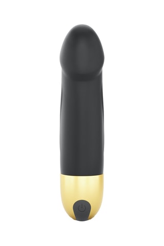 Vibromasseur Real Vibration S 2.0 - Noir et doré - 16,2 cm