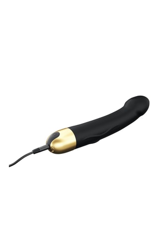 Vibromasseur Real Vibration M 2.0 - Noir et doré - 22 cm