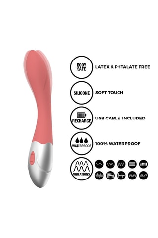 Vibromasseur waterproof My G Spot - Rose - 20 cm