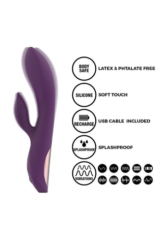 Vibromasseur Smart Rabbit - Violet - 20 cm