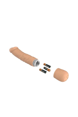 Vibromasseur waterproof Easy Slim Real Vibe - Beige - 17 cm