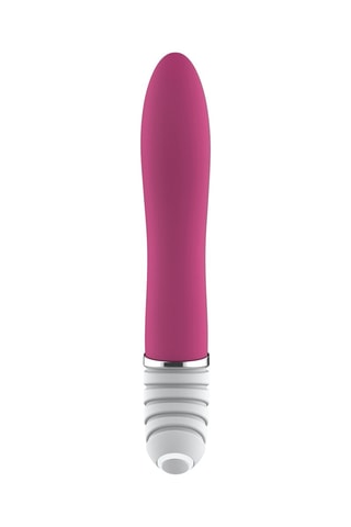 Vibromasseur waterproof Easy G.Spot Wave - Fuchsia et blanc - 23 cm