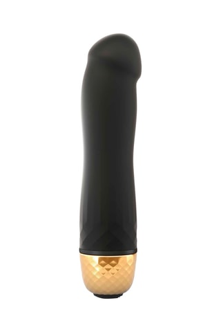 Mini vibromasseur Must - Noir et doré - 12,5 cm