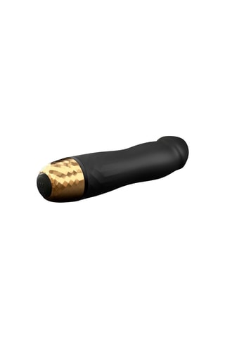 Mini vibromasseur Must - Noir et doré - 12,5 cm