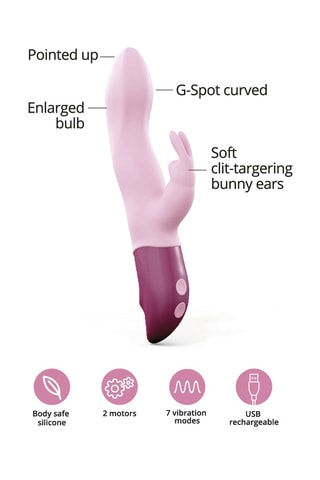Vibromasseur Hello Rabbit - Rose - 24 cm