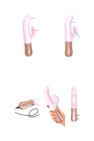 Vibromasseur Sassy Bunny - Rose - 23,7 cm