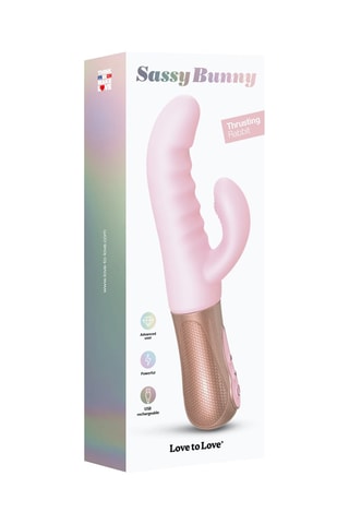 Vibromasseur Sassy Bunny - Rose - 23,7 cm