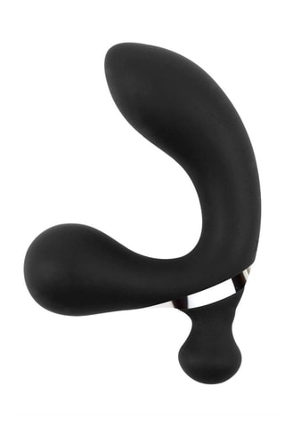 Vibromasseur prostatique en silicone N°1 -  Noir - 13 cm