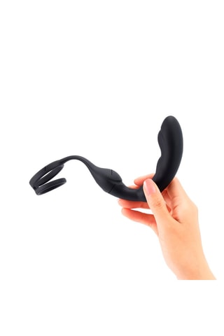 Stimulateur Prostatique P-Ring télécommandé - Noir - 18 cm