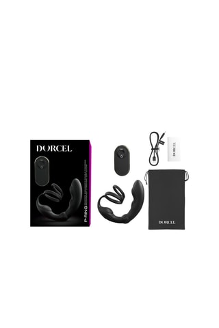 Stimulateur Prostatique P-Ring télécommandé - Noir - 18 cm