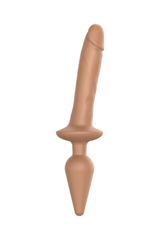 Plug anal et godemiché Switch - Caramel - 2,9 cm