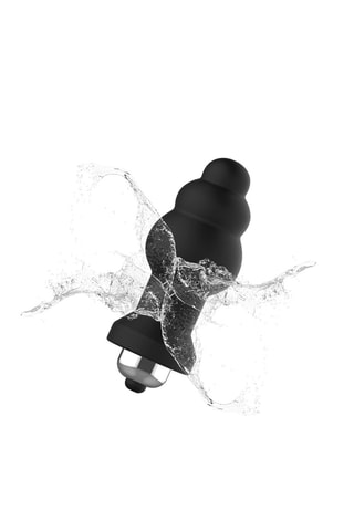 Plug anal Easy Bubble - Noir - 8 cm
