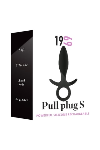 Plug anal waterproof Pull S - Noir - 14 cm