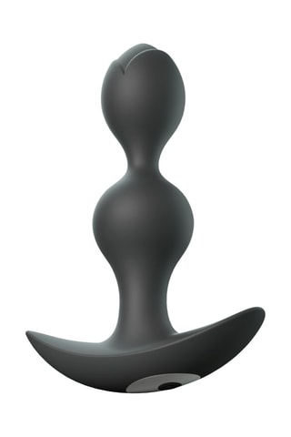 Plug anal Twinny Bud - Noir - 12 cm