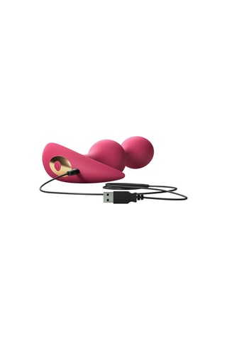 Plug anal Twinny Bud - Rose - 12 cm