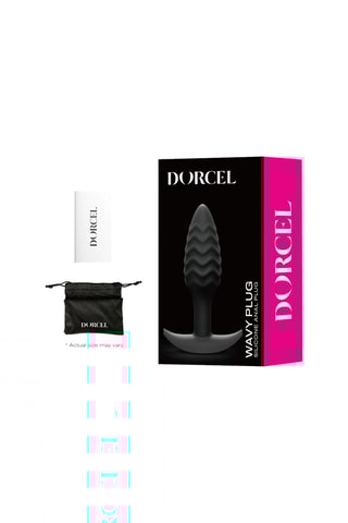 Plug anal waterproof Wavy - Noir - 9 cm