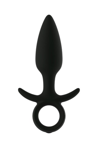 Plug anal waterproof Pull M - Noir - 15 cm
