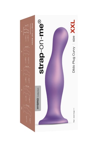 Dildo Plug Curvy Taille XXL -  Violet