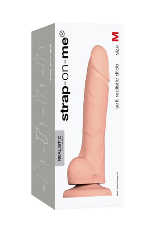 Godemiché - Taille M - Vanille - 18 cm