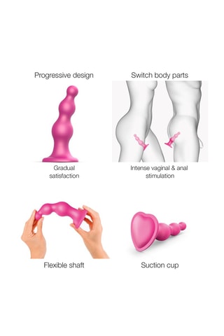 Godemiché waterproof - Taille L - Rose - 16 cm