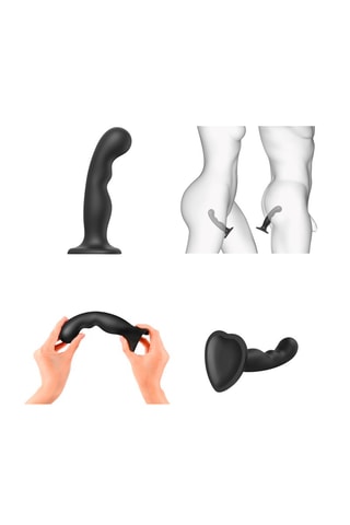 Godemiché waterproof - Taille XL - Noir - 19 cm