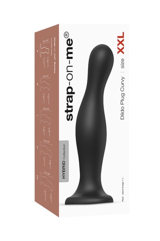 Godemiché waterproof - Taille XXL - Noir - 19 cm