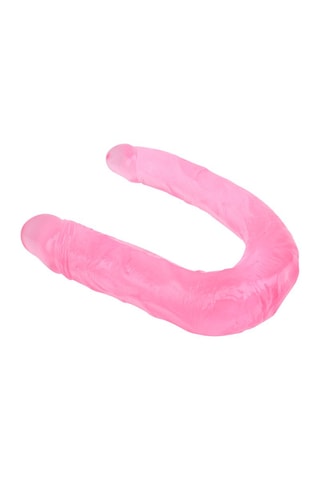 Double godemiché waterproof Dong Mini - Rose - 17 cm