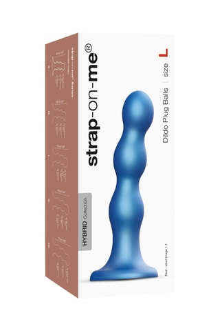 Godemiché waterproof - Taille L - Bleu - 16,5 cm