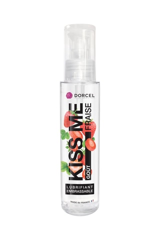 Lubrifiant embrassable Kiss Me fraise - 150 ml