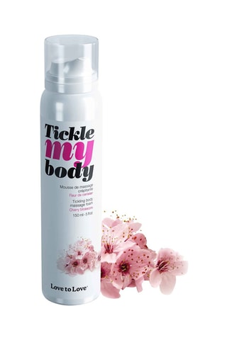 Mousse de massage crépitante Tickle My Body - Fleur de cerisier - 150 ml