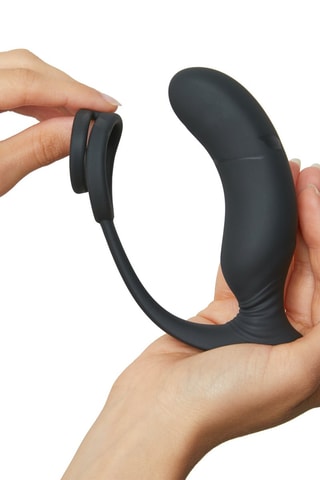 Stimulateur de prostate Double Game - Noir - 10 cm