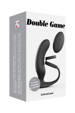 Stimulateur de prostate Double Game - Noir - 10 cm