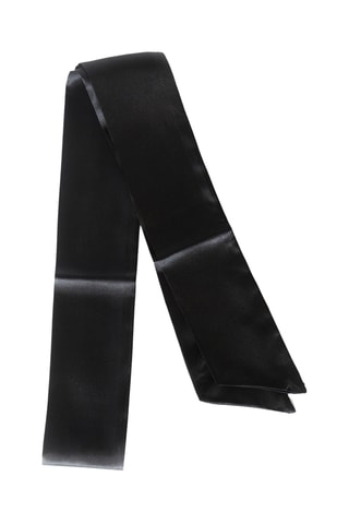 Lien 2-en-1 en satin - Noir