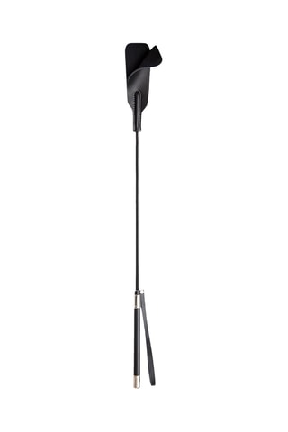 Cravache en cuir - 53 cm - Noir