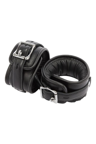Menottes chevilles en cuir - Rouge