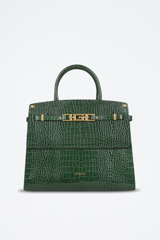 Sac à main en cuir - Vert foncé