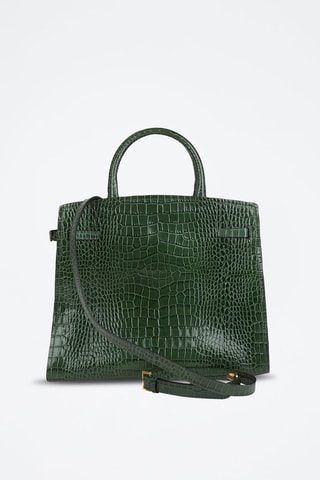 Sac à main en cuir - Vert foncé