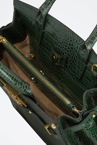 Sac à main en cuir - Vert foncé