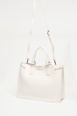 Sac à main en cuir Issa - Ecru