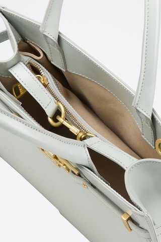 Sac à main en cuir - Gris