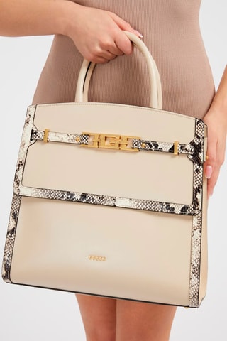 Sac à main en cuir - Beige