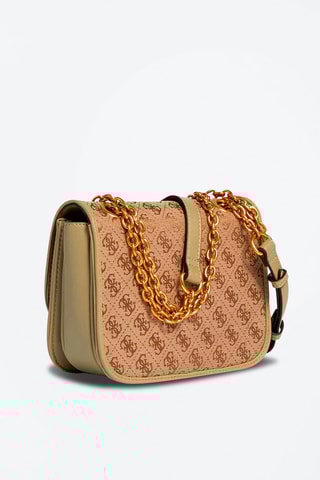 Sac porté épaule - Beige et rose