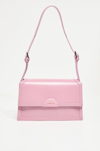 Sac bandoulière en cuir Isa - Rose