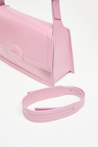 Sac bandoulière en cuir Isa - Rose