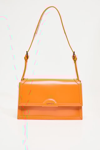 Sac bandoulière en cuir Isa - Orange