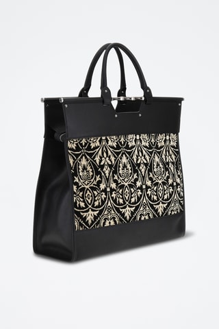 Cabas en cuir Iris - Noir