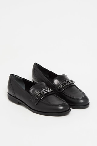 Mocassins en cuir - Noir